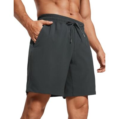 CRZ YOGA Shorts sem forro, treino, 13/18/23 cm, Tinta cinzenta CRZ YOGA Shorts sem forro, treino, 13/18/23 cm, Tinta cinzenta