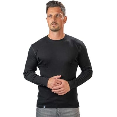 ALPIN LOACKER Camisola de Manga Comprida, 100% Lã Merino Macia e Secagem Rápida Termorreguladora para Cotidiano, Desportivas, Caminhadas Escalada Trekking, Camping e Esqui Homem Mulher Crianças ALPIN LOACKER Camisola de Manga Comprida, 100% Lã Merino Macia e Secagem Rápida Termorreguladora para Cotidiano, Desportivas, Caminhadas Escalada Trekking, Camping e Esqui Homem Mulher Crianças