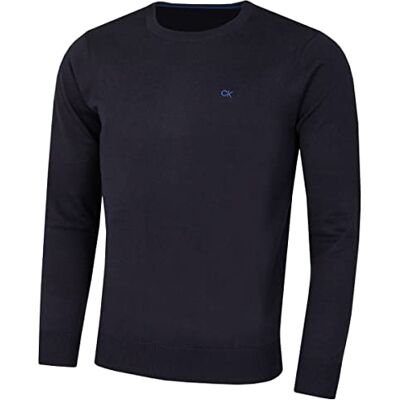 Calvin Homem Crew Neck Soft Algodão Camisola Respirável Calvin Homem Crew Neck Soft Algodão Camisola Respirável