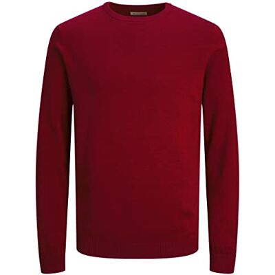 JACK & JONES Suéter de punto para hombre Suéter de punto sólido Jersey de punto JACK & JONES Suéter de punto para hombre Suéter de punto sólido Jersey de punto
