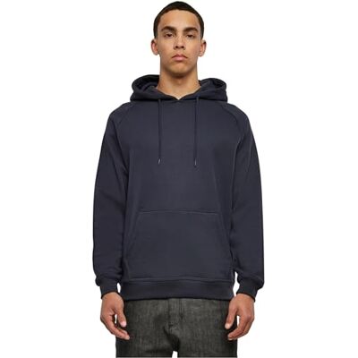Urban Classics Blank Homem Camisola com Capuz Cinza Escuro Regular, Azul (Blue Navy), Unissexo médio Urban Classics Blank Homem Camisola com Capuz Cinza Escuro Regular, Azul (Blue Navy), Unissexo médio