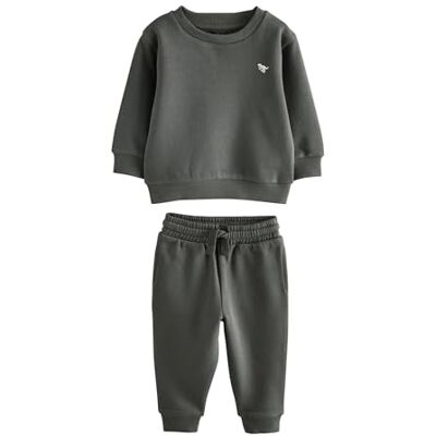 NEXT Conjunto infantil de camisola e calças de fato de treino com logótipo NEXT Conjunto infantil de camisola e calças de fato de treino com logótipo