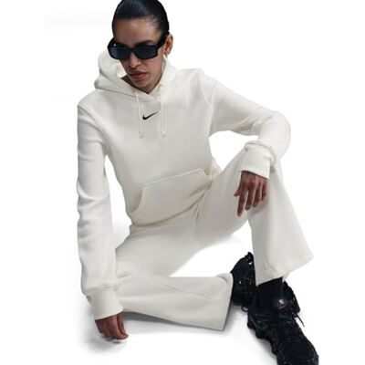 Nike Sportswear Phoenix Fleece camisola com capuz mulher, Sail/Black, -133, S Nike Sportswear Phoenix Fleece camisola com capuz mulher, Sail/Black, -133, S