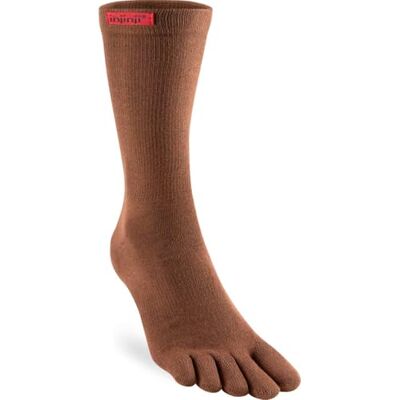 Injinji Sport Original Weight Crew Brown L, castanho, L, Castanho, L Injinji Sport Original Weight Crew Brown L, castanho, L, Castanho, L