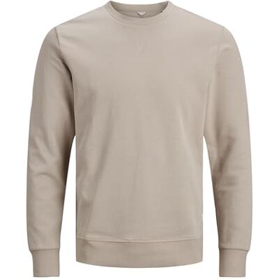 JACK & JONES Camisola lisa Corte relaxado ajuste, suave, manga comprida, casual, processo suave a uma temperatura máxima de 40 °C JACK & JONES Camisola lisa Corte relaxado ajuste, suave, manga comprida, casual, processo suave a uma temperatura máxima de 40 °C