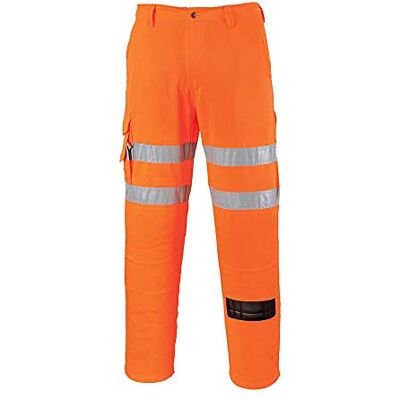 Portwest Calças de combate para ferrovias, tamanho: S, cor: Laranja altas, Naranja, S, EN ISO 20471 Clase 2, UPF 40+, Dos Bolsillos Traseros de Parche, Costuras con Puntada Triple, 65% Poliéster Portwest Calças de combate para ferrovias, tamanho: S, cor: Laranja altas, Naranja, S, EN ISO 20471 Clase 2, UPF 40+, Dos Bolsillos Traseros de Parche, Costuras con Puntada Triple, 65% Poliéster