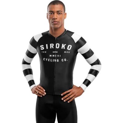 SIROKO Maillot Ciclismo Manga Larga M2 Hombre Ropa de Ciclismo Corte Slim Ajuste aerodinámico SIROKO Maillot Ciclismo Manga Larga M2 Hombre Ropa de Ciclismo Corte Slim Ajuste aerodinámico