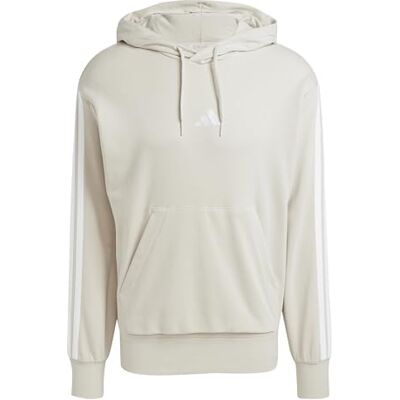 Adidas Essential Three Stripes French Terry Hoodie camisola com capuz para homem (embalagem de 1) Adidas Essential Three Stripes French Terry Hoodie camisola com capuz para homem (embalagem de 1)