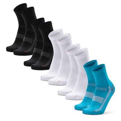 DANISH ENDURANCE Meias de Esporte Homem e Mulher de Cano Médio, Pack de 3 ou 5 Roupa Desportiva, Padel, Corrida, Ginásio, Crossfit DANISH ENDURANCE Meias de Esporte Homem e Mulher de Cano Médio, Pack de 3 ou 5 Roupa Desportiva, Padel, Corrida, Ginásio, Crossfit