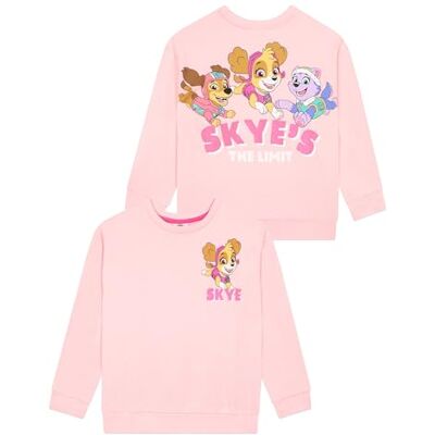Paw Patrol Camisolas camisola menina camisola menina de Skye camisola menina com purpurina Paw Patrol Camisolas camisola menina camisola menina de Skye camisola menina com purpurina