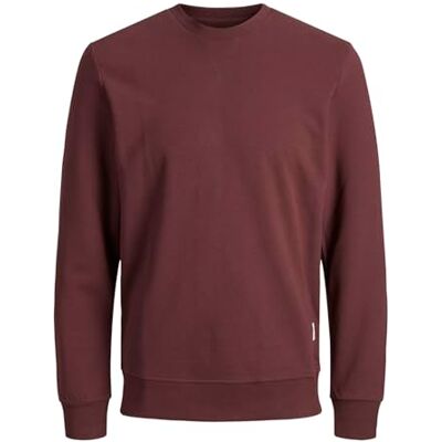 JACK & JONES Camisola lisa Corte relaxado ajuste, suave, manga comprida, casual, processo suave a uma temperatura máxima de 40 °C JACK & JONES Camisola lisa Corte relaxado ajuste, suave, manga comprida, casual, processo suave a uma temperatura máxima de 40 °C