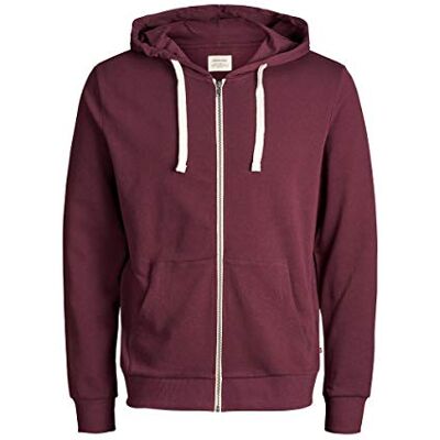 JACK & JONES Moletom com Capuz com Zíper Liso JACK & JONES Moletom com Capuz com Zíper Liso