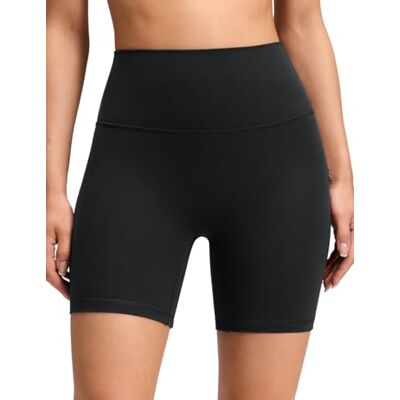 CRZ YOGA Bermudas motorista sem costura frontal, 10/15 cm Butterluxe, extremamente suave, compressão suave, ioga, cintura alta, para mulher CRZ YOGA Bermudas motorista sem costura frontal, 10/15 cm Butterluxe, extremamente suave, compressão suave, ioga, cintura alta, para mulher