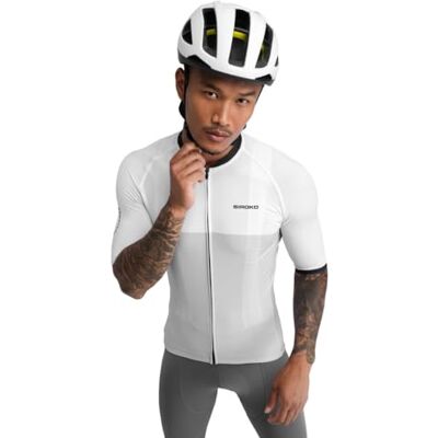 SIROKO Camisola para ciclismo M2 grande fundo XXL branco/cinzento SIROKO Camisola para ciclismo M2 grande fundo XXL branco/cinzento