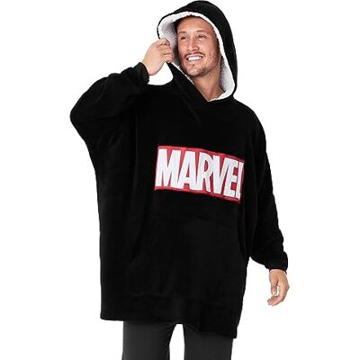 Marvel Camisola Oversize Homem Avengers Camisola Oversize dos Vingadores Manta Homem, Preto, Tamanho único Marvel Camisola Oversize Homem Avengers Camisola Oversize dos Vingadores Manta Homem, Preto, Tamanho único
