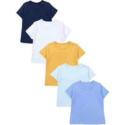 TupTam T-shirt de manga curta para bebé, conjunto de 5 TupTam T-shirt de manga curta para bebé, conjunto de 5