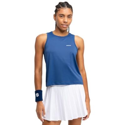 SIROKO T-shirt sem mangas ténis Match Blue azul SIROKO T-shirt sem mangas ténis Match Blue azul