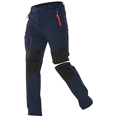 ZOEREA Calções ao ar livre para homem descapotável calções Trekking montanha escalada caminhadas secagem rápida calções funcionais, azul ZOEREA Calções ao ar livre para homem descapotável calções Trekking montanha escalada caminhadas secagem rápida calções funcionais, azul