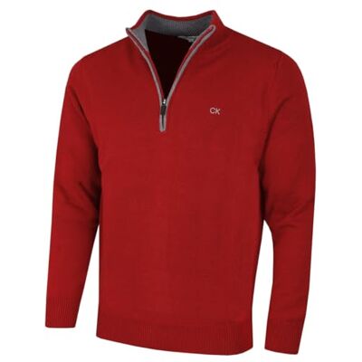 Calvin 2026 Homem Chunky Knit Cotton 1/2 Zip CK camisola de golfe Forma suave e duradoura que não desbota que mantém o ajuste regular Calvin 2026 Homem Chunky Knit Cotton 1/2 Zip CK camisola de golfe Forma suave e duradoura que não desbota que mantém o ajuste regular