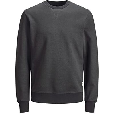 JACK & JONES Camisola lisa Corte relaxado ajuste, suave, manga comprida, casual, processo suave a uma temperatura máxima de 40 °C JACK & JONES Camisola lisa Corte relaxado ajuste, suave, manga comprida, casual, processo suave a uma temperatura máxima de 40 °C