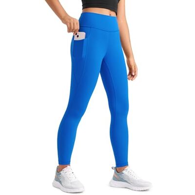 CRZ YOGA Meninas Butterluxe leggings com bolso Extremamente suave, compressão suave, ioga, desportos, cintura alta, calças para adolescentes CRZ YOGA Meninas Butterluxe leggings com bolso Extremamente suave, compressão suave, ioga, desportos, cintura alta, calças para adolescentes
