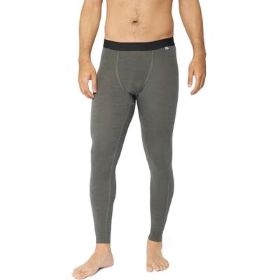 DANISH ENDURANCE Leggings térmicos homem de lã merino, calças térmicas para homem roupa térmica para homem frio, roupa para o frio extremo, roupa para homem inverno, Cinzento escuro, L DANISH ENDURANCE Leggings térmicos homem de lã merino, calças térmicas para homem roupa térmica para homem frio, roupa para o frio extremo, roupa para homem inverno, Cinzento escuro, L