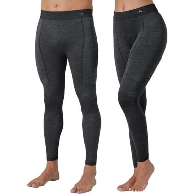 Risalti Leggings térmicas unissexo de lã do Merino leggings térmicas para mulher e homem, calças de inverno, Jeggins sem costuras desporto técnico Made in Italy Risalti Leggings térmicas unissexo de lã do Merino leggings térmicas para mulher e homem, calças de inverno, Jeggins sem costuras desporto técnico Made in Italy