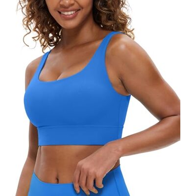 CRZ YOGA Mulher Butterluxe sutiã desportivo U traseiro baixo impacto treino ioga Crop Top com almofadas incorporadas, S CRZ YOGA Mulher Butterluxe sutiã desportivo U traseiro baixo impacto treino ioga Crop Top com almofadas incorporadas, S