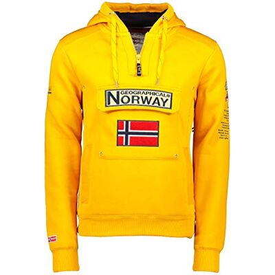 Geographical Norway Camisola com capuz para homem de manga comprida modelo GYMCLASS Geographical Norway Camisola com capuz para homem de manga comprida modelo GYMCLASS