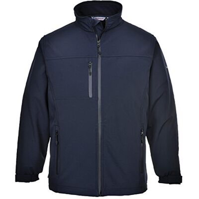 Portwest Casaco Softshell (3 camadas), tamanho: XXL, cor: Marinho, Portwest Casaco Softshell (3 camadas), tamanho: XXL, cor: Marinho,