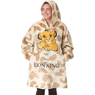 Disney Camisola com Capuz Tipo Manta Portátil Camisola com Capuz para Adultos com Estampado Temático Roupa de Estar em Casa com Forro de Sherpa Tamanho Único e Bolsos Disney Camisola com Capuz Tipo Manta Portátil Camisola com Capuz para Adultos com Estampado Temático Roupa de Estar em Casa com Forro de Sherpa Tamanho Único e Bolsos