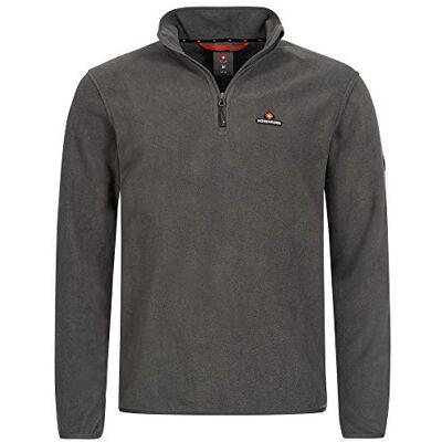 Höhenhorn Skyja Camisola de inverno de forro polar para homem, camisola quente com meio fecho, cinzento, XL Höhenhorn Skyja Camisola de inverno de forro polar para homem, camisola quente com meio fecho, cinzento, XL