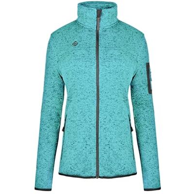 Izas SAMAUN W Casaco polar de malha para mulher com gola alta e bolsos ventrais. Tecido de qualidade e confortável para manter o calor. Roupa térmica de montanha e caminhadas Izas SAMAUN W Casaco polar de malha para mulher com gola alta e bolsos ventrais. Tecido de qualidade e confortável para manter o calor. Roupa térmica de montanha e caminhadas