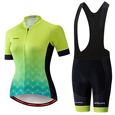 Hotlion Mulheres ciclismo Jersey conjuntos Bib Shorts verão bicicleta roupa bicicleta Hotlion Mulheres ciclismo Jersey conjuntos Bib Shorts verão bicicleta roupa bicicleta