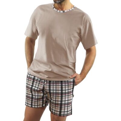 Sesto Senso Pijama Homem Curto Algodão Verão Manga Curta Calças Curtas, L Sesto Senso Pijama Homem Curto Algodão Verão Manga Curta Calças Curtas, L