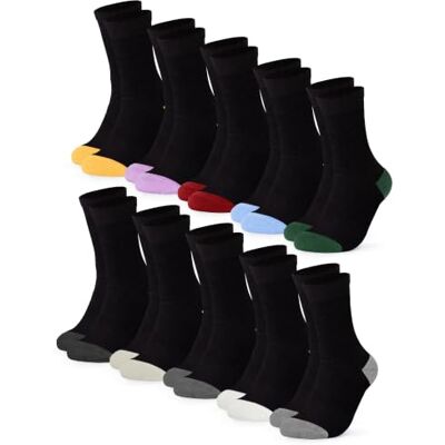 Occulto Calças para mulher (10 pares) de algodão, meias coloridas para mulher, meias bonitas para mulher Occulto Calças para mulher (10 pares) de algodão, meias coloridas para mulher, meias bonitas para mulher