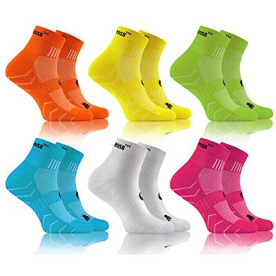 Sesto Senso Meias desportivas coloridas mulher homem algodão 3-6 pares Sesto Senso Meias desportivas coloridas mulher homem algodão 3-6 pares