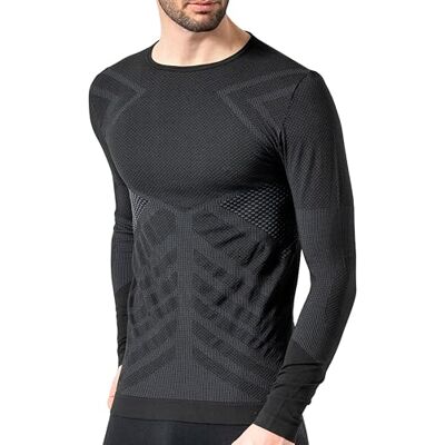 Risalti Camisola Térmica Homem Manga Comprida Energy Jersey Técnico, Transpirável, Compressivo, Roupa Interior Térmica Sem Costuras e Etiquetas, Esqui, Trekking, Corrida, Ciclismo Made in Italy Risalti Camisola Térmica Homem Manga Comprida Energy Jersey Técnico, Transpirável, Compressivo, Roupa Interior Térmica Sem Costuras e Etiquetas, Esqui, Trekking, Corrida, Ciclismo Made in Italy