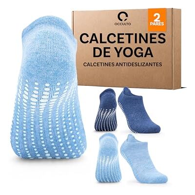 Occulto Calças antiderrapantes para mulher e homem (2-4 pares), meias para ioga e pilates mulher homem Occulto Calças antiderrapantes para mulher e homem (2-4 pares), meias para ioga e pilates mulher homem
