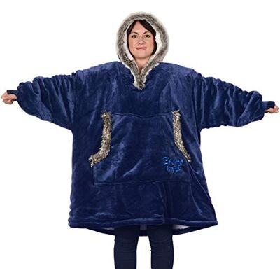 Snug Rug The Eskimo Manta camisola com capuz, forro polar Sherpa super macio e quente de primeira qualidade, para adulto, oversized, tamanho único, unissexo, para homem e mulher Snug Rug The Eskimo Manta camisola com capuz, forro polar Sherpa super macio e quente de primeira qualidade, para adulto, oversized, tamanho único, unissexo, para homem e mulher