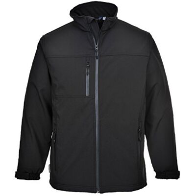 Portwest Casaco Softshell (3 camadas), tamanho: XXXL, cor: Preto, Portwest Casaco Softshell (3 camadas), tamanho: XXXL, cor: Preto,