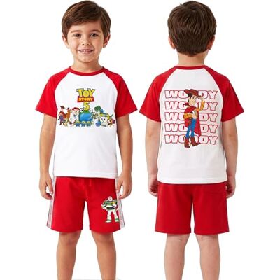 Disney Toy Story T-shirt e calções, Buzz Lightyear, Woody e Jessie t-shirt de manga curta criança Disney Toy Story T-shirt e calções, Buzz Lightyear, Woody e Jessie t-shirt de manga curta criança