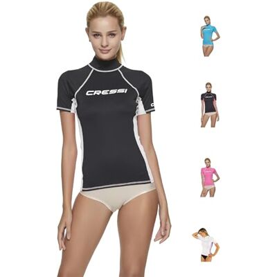 CRESSI Rash Guard T-shirt com filtro de proteção UV UPF 50, mulher, XL CRESSI Rash Guard T-shirt com filtro de proteção UV UPF 50, mulher, XL