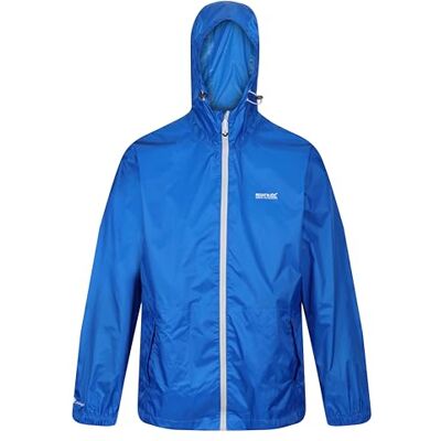 Regatta Capa de chuva impermeável com capuz leve e respirável Jackets Waterproof Shell, homem, Oxford Blue, XXXL Regatta Capa de chuva impermeável com capuz leve e respirável Jackets Waterproof Shell, homem, Oxford Blue, XXXL