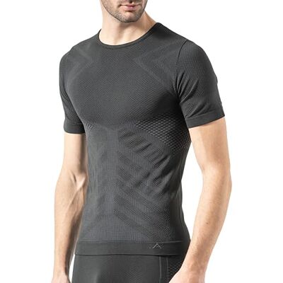 Risalti T-shirt térmica para homem de manga curta Energy t-shirt de manga curta para homem, elástica e respirável, roupa interior para homem, t-shirt interior sem costuras Made in Italy Risalti T-shirt térmica para homem de manga curta Energy t-shirt de manga curta para homem, elástica e respirável, roupa interior para homem, t-shirt interior sem costuras Made in Italy