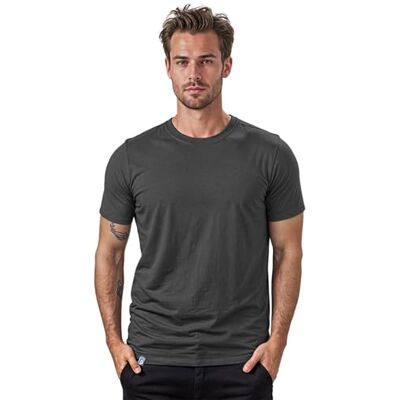 ALPIN LOACKER T-shirt de manga curta com lã Merino suave, secagem rápida e térmica para desportos, caminhadas, escalada, trekking e esqui homem, cinzento, XXL ALPIN LOACKER T-shirt de manga curta com lã Merino suave, secagem rápida e térmica para desportos, caminhadas, escalada, trekking e esqui homem, cinzento, XXL