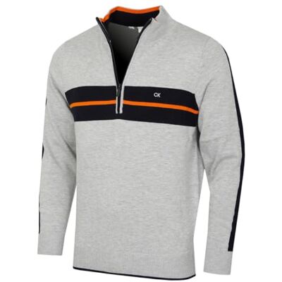 Calvin Golf Homem CK Vertex Zip Sweater de Manga Comprida Calvin Golf Homem CK Vertex Zip Sweater de Manga Comprida
