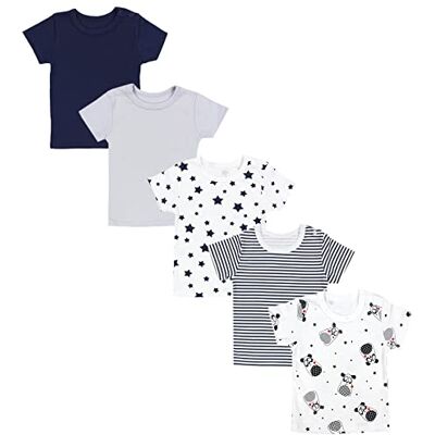 TupTam T-shirt de manga curta para bebé, conjunto de 5 TupTam T-shirt de manga curta para bebé, conjunto de 5