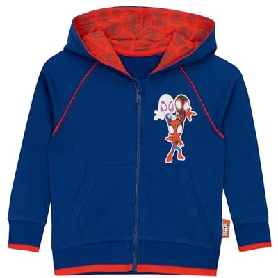 Marvel Camisola Camisola Spiderman infantil com Spidey e seus amigos incríveis roupa Spiderman Marvel Camisola Camisola Spiderman infantil com Spidey e seus amigos incríveis roupa Spiderman