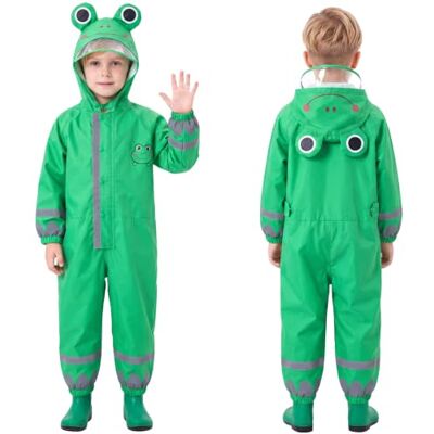 JinBei Impermeável para Menina, Jaqueta de Chuva para Criança, Chubasceiro Infantil, Traje de Chuva com Capuz, Macacão, Poncho, Calça, Escola, Impermeáveis Respiráveis, Refletivos, Roupa Unissex, 3-10 JinBei Impermeável para Menina, Jaqueta de Chuva para Criança, Chubasceiro Infantil, Traje de Chuva com Capuz, Macacão, Poncho, Calça, Escola, Impermeáveis Respiráveis, Refletivos, Roupa Unissex, 3-10